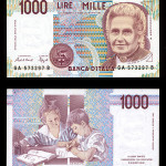 Maria Montessori op 100 Lire biljet